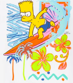 Remera UV "Old Navy" - Big Boy - Blanca con Bart Simpson - comprar online
