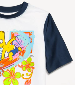 Remera UV "Old Navy" - Big Boy - Blanca con Bart Simpson en internet