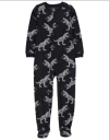 Osito "Carter´s", micropolar - Negro con dinosaurios robots - comprar online