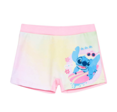 Malla UV "Disney" - Big Girl - Remera UV + short - Rosa flúo con Stich - nuevo modelo - comprar online