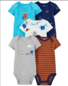 Bodies x 5 unidades - Azul, gris, marron, blanco y celeste con mounstruitos