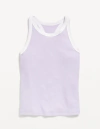 Musculosa "Old Navy" - De morley lila con vivo blanco