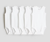 Bodies "H&M" - Baby - Pack x 5 unid.musculosas blancas