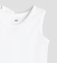 Bodies "H&M" - Baby - Pack x 5 unid.musculosas blancas - Lupeluz