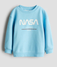 Buzo "H&M". Con frisa, celeste con NASA - comprar online