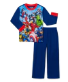Pijama "Marvel" - 2 piezas de micropolar azul con "Avengers" - comprar online