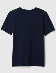 Remera "Gap" - Azul con logo blanco - Lupeluz