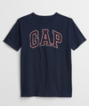 Remera "Gap" - Azul con logo rojo, azul y blanco estampado - comprar online