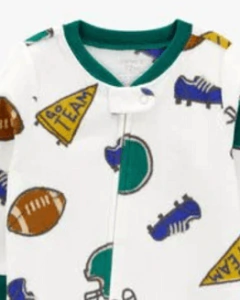 Osito "Carter´s", micropolar - Little Boy - Blanco con cascos, patitas antideslizantes en internet