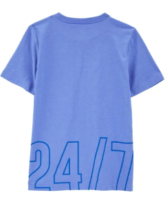 Remera "Carter´s" - Azul aero con estampas cuadradas - comprar online