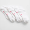 Medias "Gap " - Pack x 3 unid. zoquetes blancos con logo en rosa - comprar online