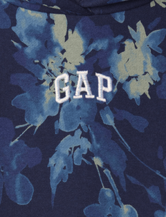 Buzo "Gap". Canguro azul marino con flores - tienda online