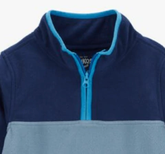 Buzo "Osh Kosh"- Little Boy - De micropolar, 1/2 cierre, azul y celeste en internet