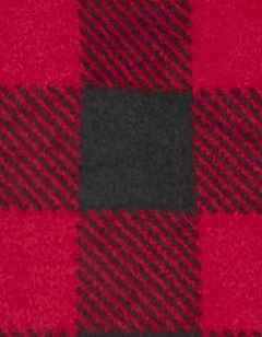 Conjunto "Carter´s" - 2 piezas buzo + pantalón micropolar cuadrillé rojo y negro - tienda online
