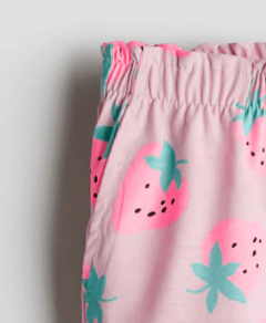 Short "H&M" - De algodón rosa con frutillas en internet