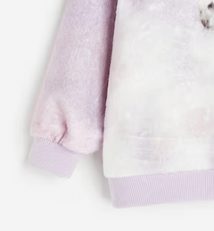 Buzo "H&M" - De peluche lila con unicornio - tienda online