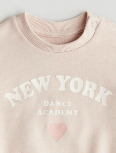 Buzo "H&M" - Sin frisa, rosa con New York en internet