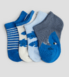 Medias "H&M " - Pack x 4 celeste y azul con tiburones - comprar online