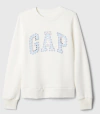 Buzo "Gap". Cuello redondo blanco con logo estampado con dibujos - comprar online
