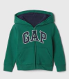 Campera "GAP". Verde con logo azul, forrada en corderito. Súper abrigada!! - comprar online