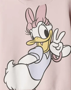 Buzo "Gap". Cuello redondo rosa con Daisy en internet