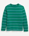 Remera "Old Navy" - Manga larga verde con rayitas blancas y azules - comprar online