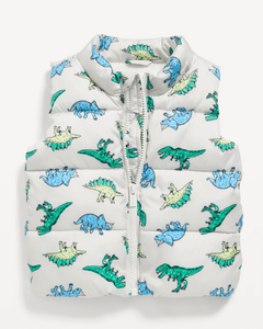 Chaleco "Old Navy". Gris con dinosaurios - comprar online