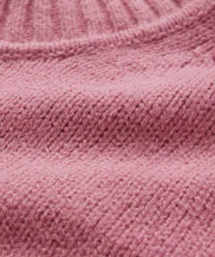 Sweater "Gap". Tejido rosa, con cuello polera - tienda online