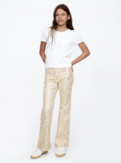 Imagen de Jean "GAP" - Wide leg, crudo con corazones dorados - Talle grande!