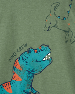 Conjunto "Carter´s" - 2 piezas remera verde con dino + jogging azul en internet