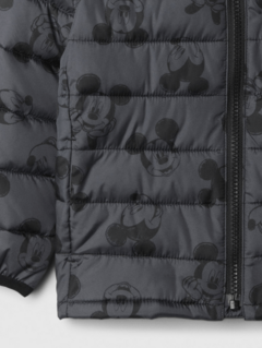 Campera "Gap"- Baby boy - Inflada gris y negra con MIckey - Lupeluz