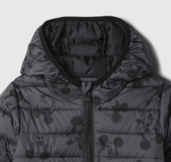 Campera "Gap"- Baby boy - Inflada gris y negra con MIckey - tienda online
