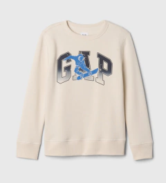 Buzo "Gap". Cuello redondo crudo logo estampado snowboard - comprar online