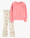 Conjunto "Carter´s" - 2 piezas. Buzo matalesé sin frisa + calza oxford cruda con cerezas - comprar online