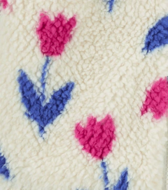 Conjunto "Carter´s" - 3 piezas campera peluche con tulipanes + body + calza simil jean - tienda online