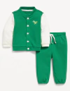 Conjunto "Old Navy" - Campera beisball + jogging verde con dino - comprar online