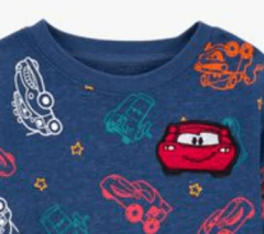 Conjunto "Carter´s" - Azul con Cars - 2 piezas buzo + jogging algodón con frisa - Edición especial en internet