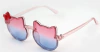 Anteojos de sol "Hello Kitty" - Degradee transparente, rosa a celeste - comprar online