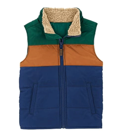 Chaleco "Carter´s"- Inflado finito, verde, marron y azul - comprar online