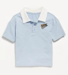 Choba "Old Navy" - De algodón celeste con banderin bordado y cuello blanco - comprar online