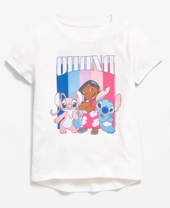 Remera "Old Navy" - Cruda, manga corta con "Lilo & Stich" - comprar online