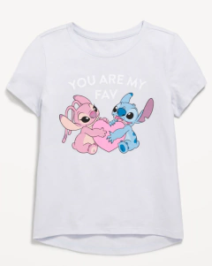 Remera "Old Navy" - Manga corta con Stich y Angel - comprar online