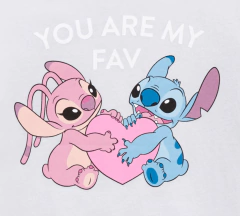 Remera "Old Navy" - Manga corta con Stich y Angel en internet