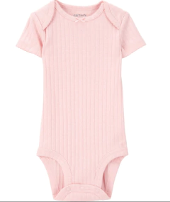 Bodies x 3 unidades - Gris, rosa y fucsia, con moñitos y rayitas - Lupeluz