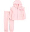 Conjunto "Carter´s" - 2 piezas. Campera y pantalón rosa rayitas , sin abrigo - comprar online