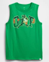 Musculosa "Gap" - Verde con logo basquet - comprar online