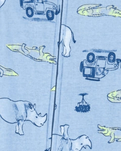 Osito "Carter´s"- De algodón celeste con animales - Lupeluz
