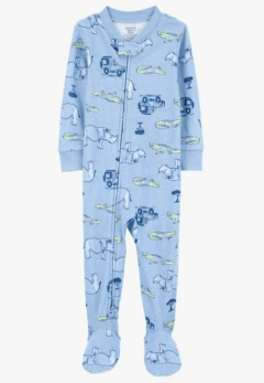 Osito "Carter´s"- De algodón celeste con animales - comprar online