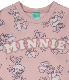 Conjunto "Disney" - Minnie - 2 piezas buzo + jogging rosa, con frisa - Lupeluz
