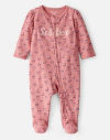 Osito "Carter´s", algodón, rosa oscuro con florcitas "Little Sister" - comprar online